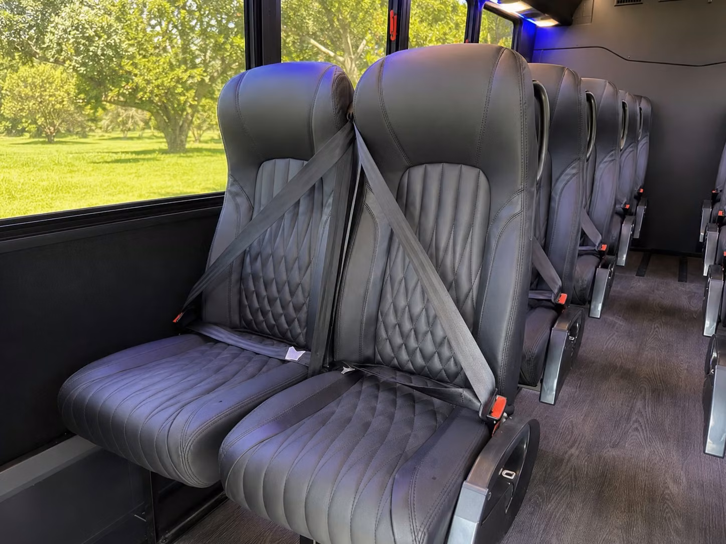 15 passenger minibus interior