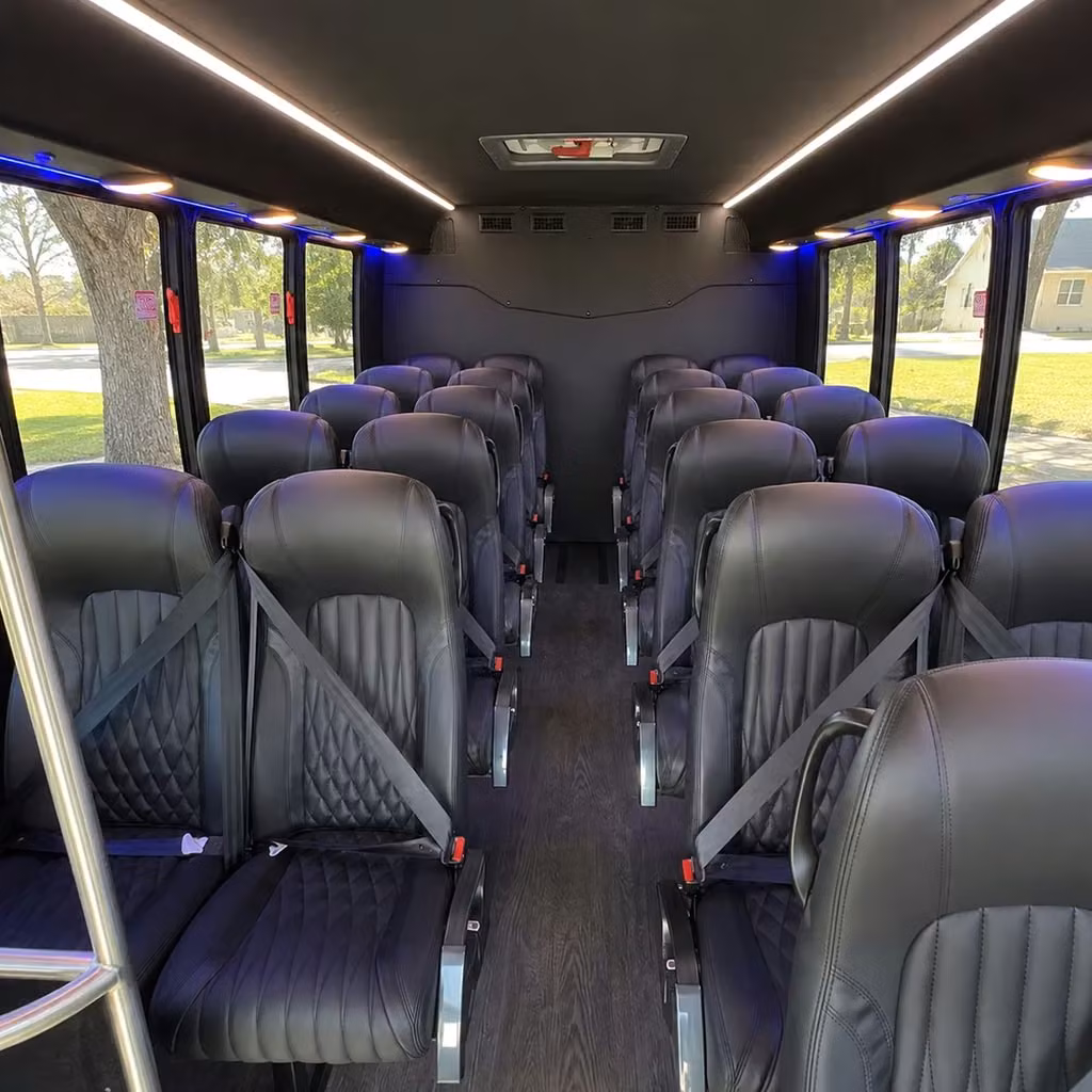25 passenger minibus interior